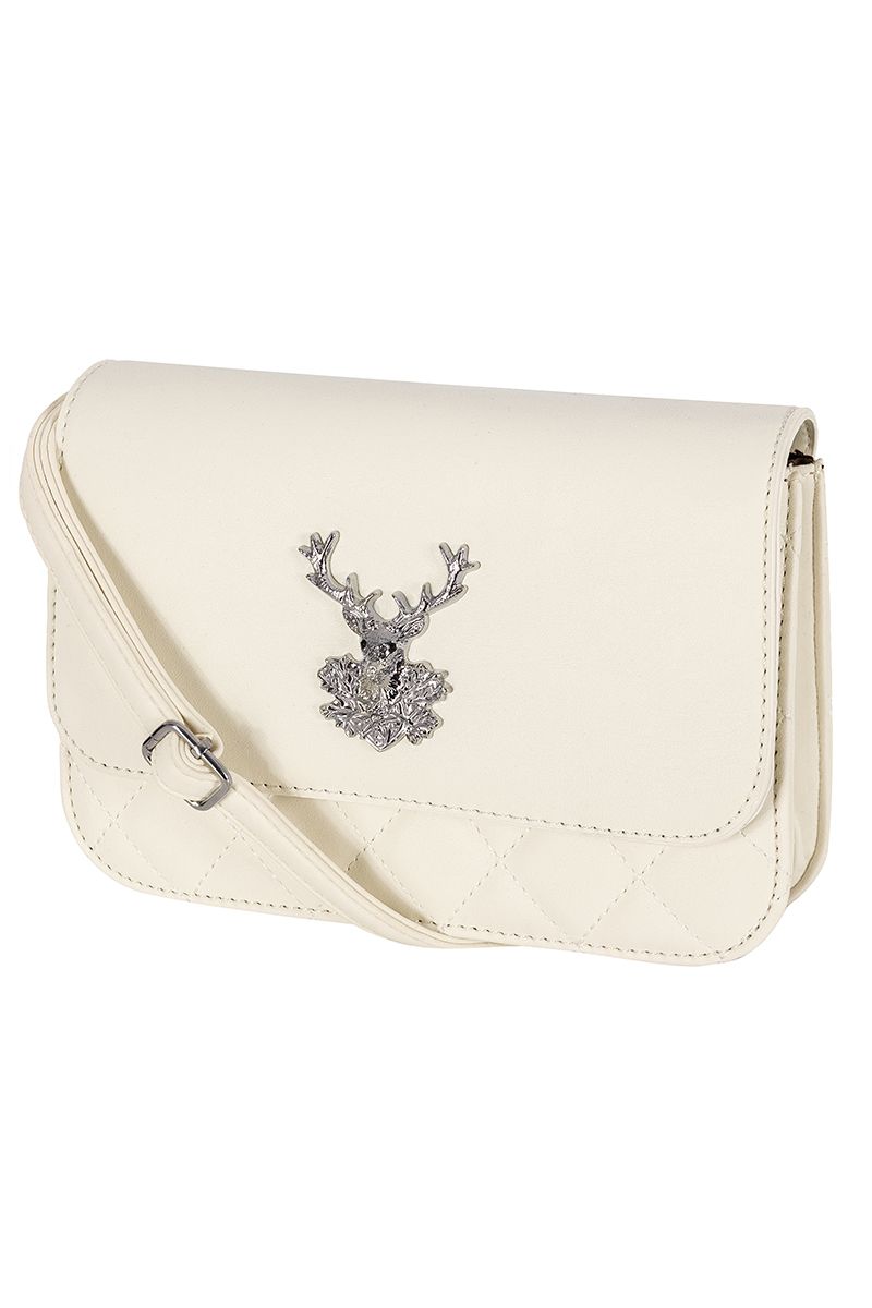 Trachtentasche Hirsch mit Steppung ~ creme