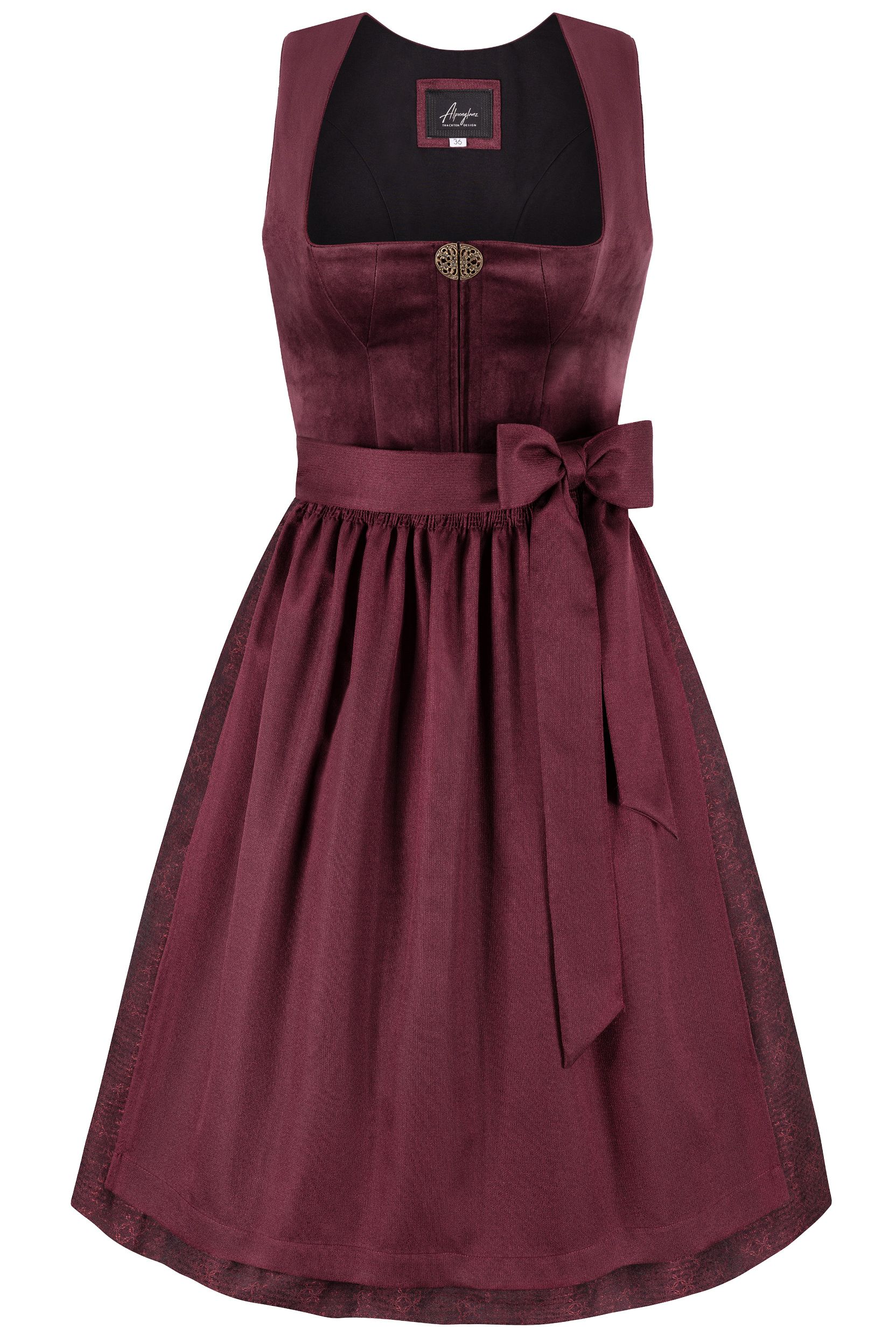 Dirndl ALMA (65 cm) ~ weinrot