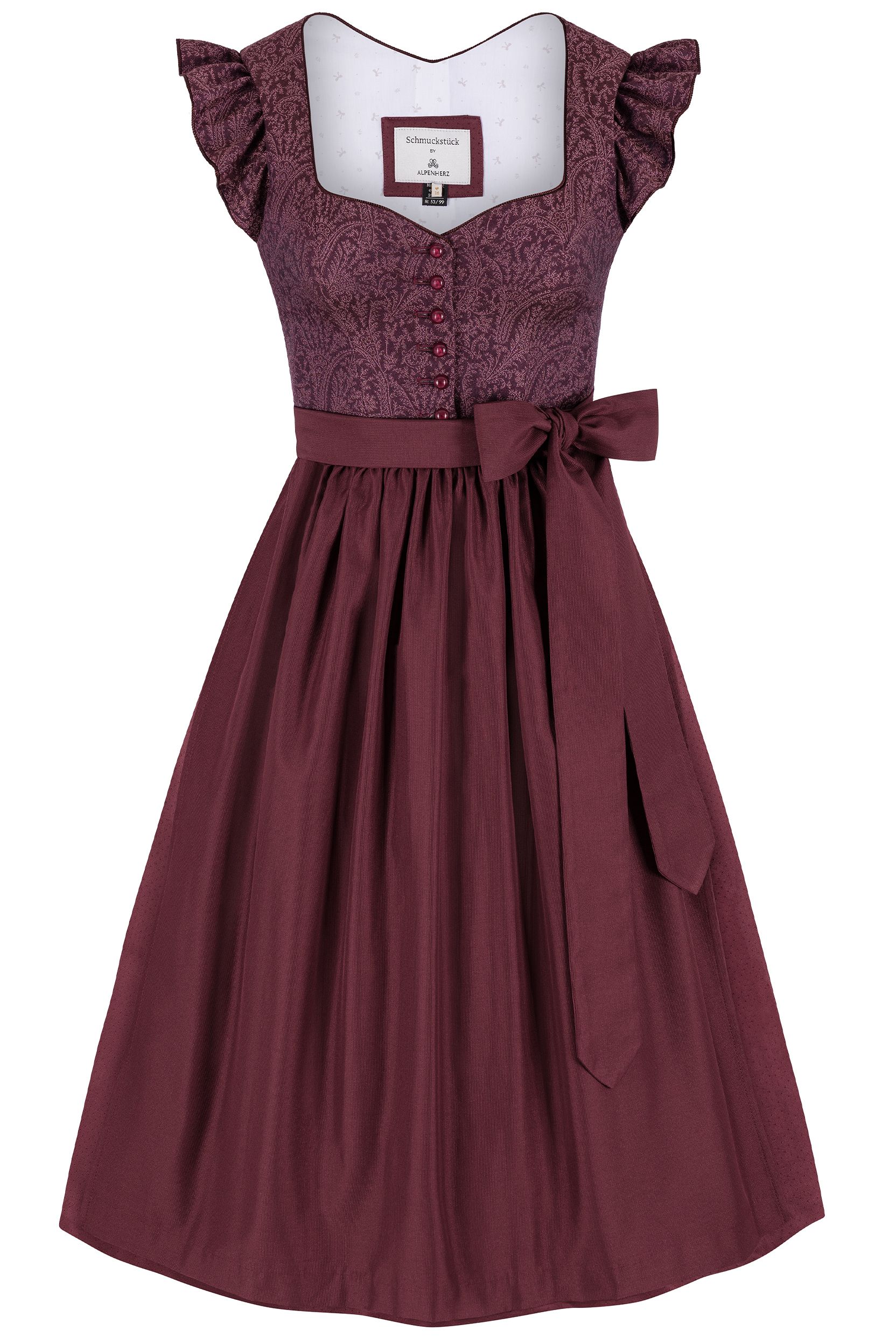 Dirndl SASKIA (75 cm) ~ bordeaux