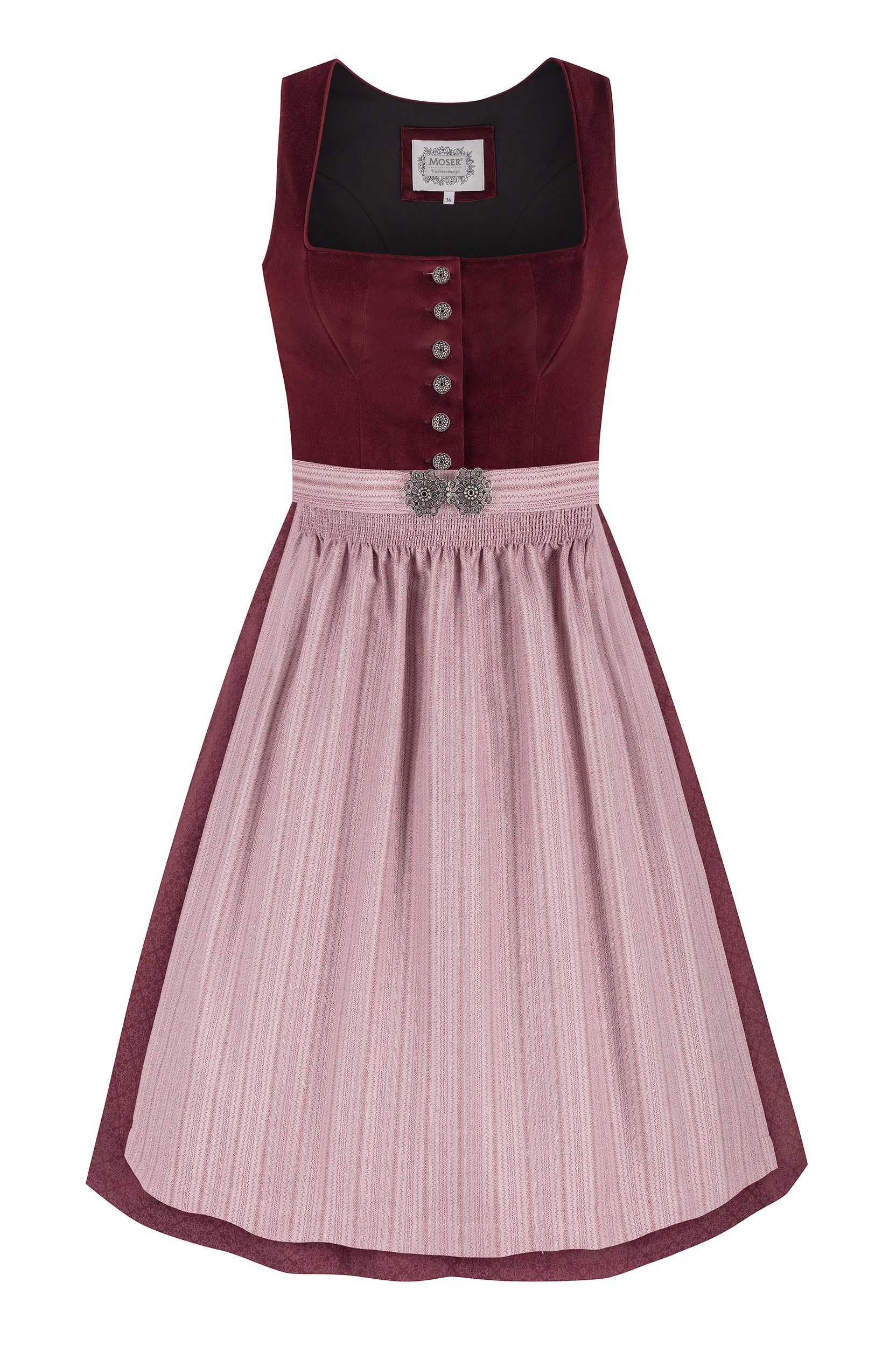 Dirndl ROSANNA (65 cm) ~ dunkelrot