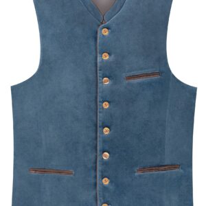 Trachtenweste JOHANNES ~ blaugrau