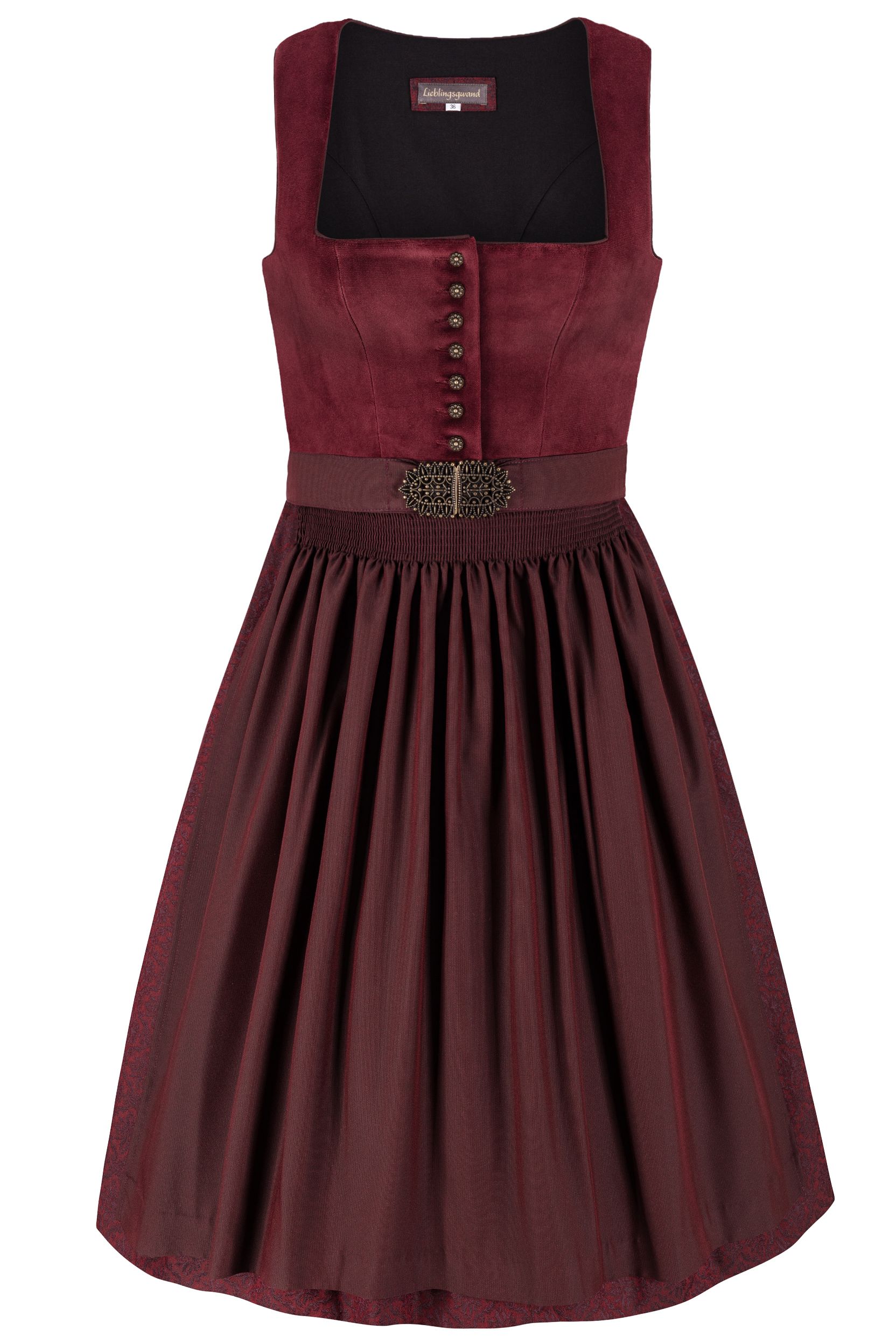 Dirndl LOTTE (65 cm) ~ weinrot
