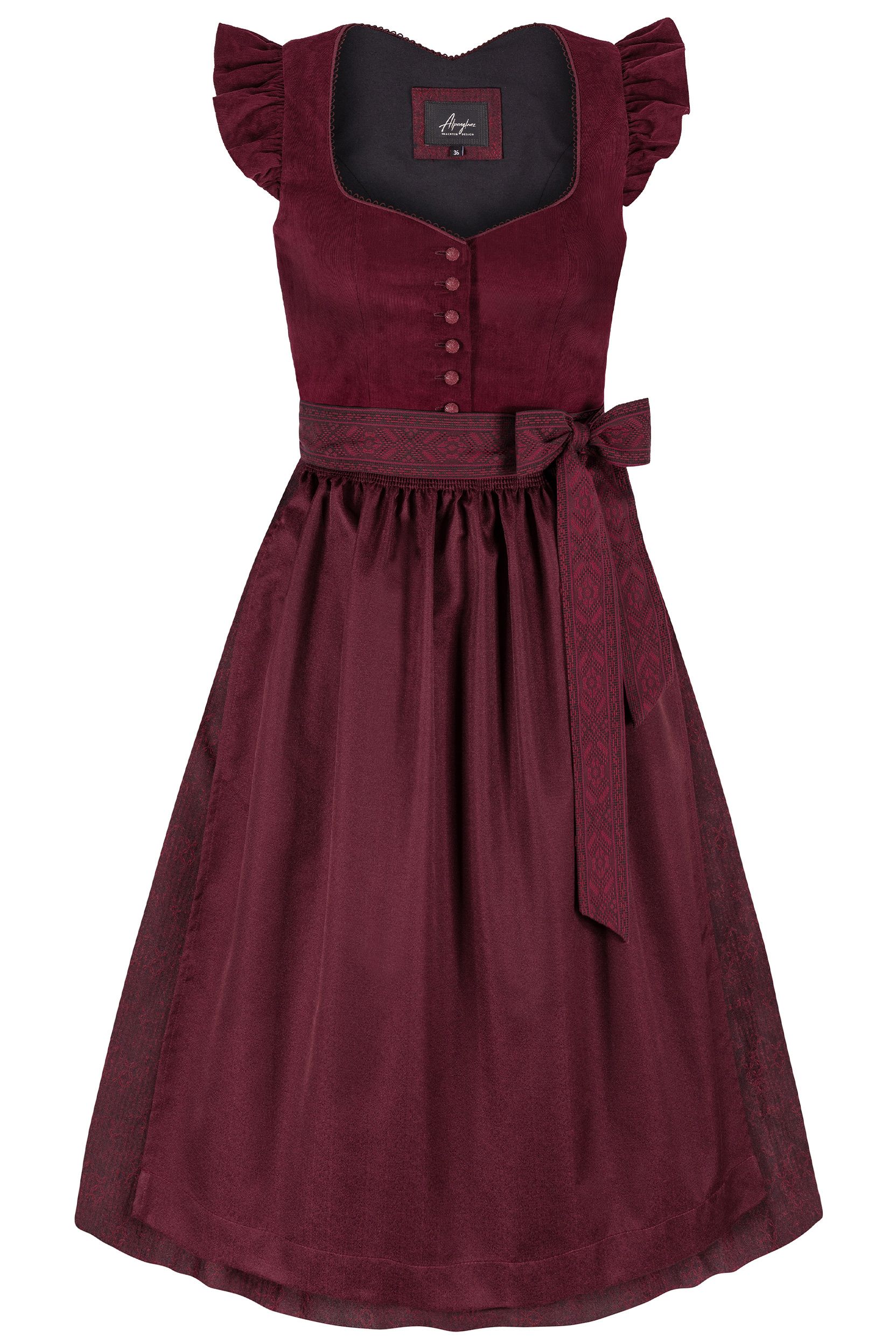 Dirndl MILLIE (80 cm) ~ bordeaux