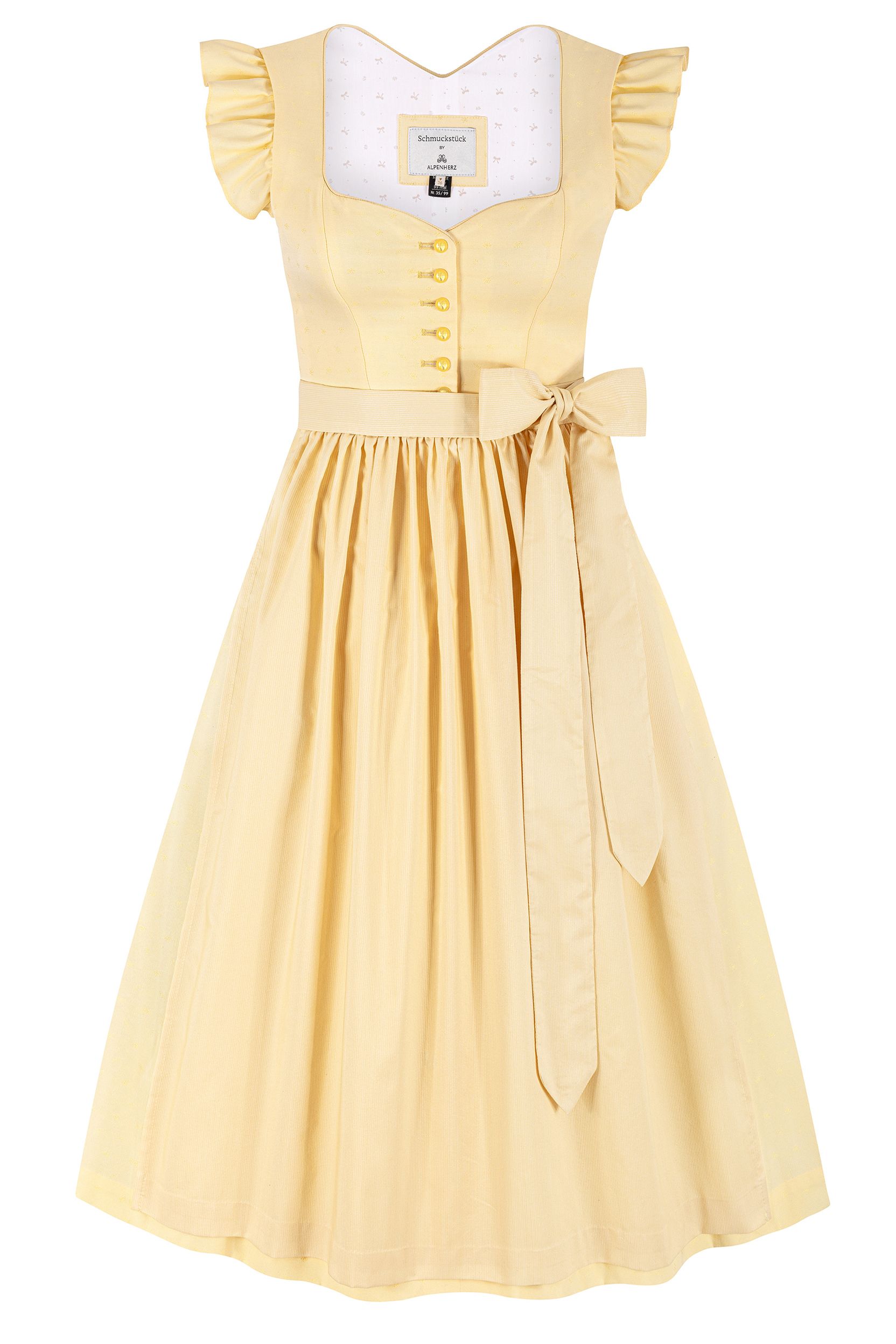 Dirndl LYDIA (75 cm) ~ gelb