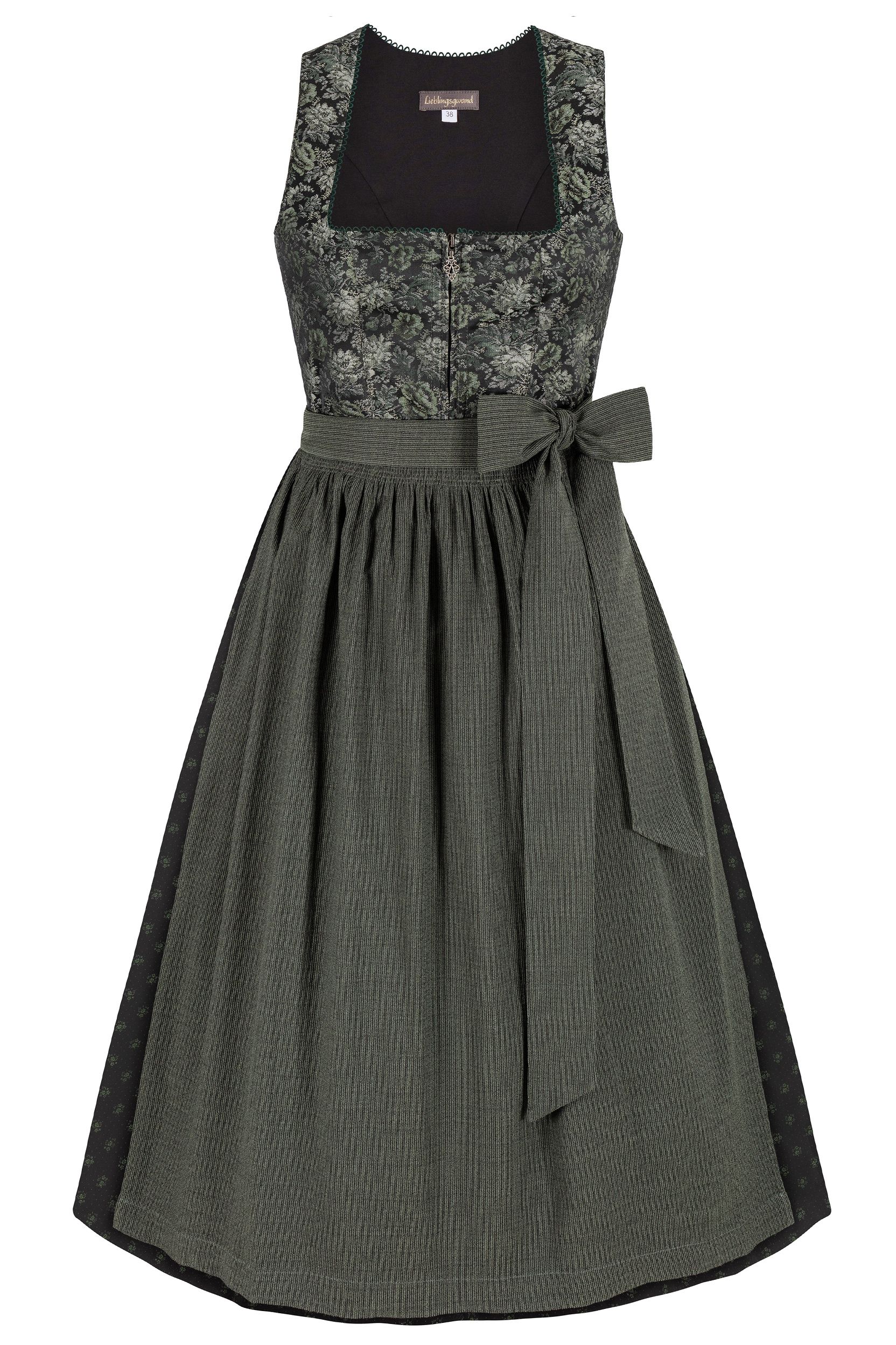 Dirndl GRETA (80 cm) ~ dunkelgrün