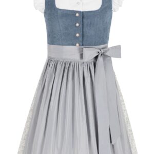 Kinderdirndl ROMINA ~ blaugrau, grau