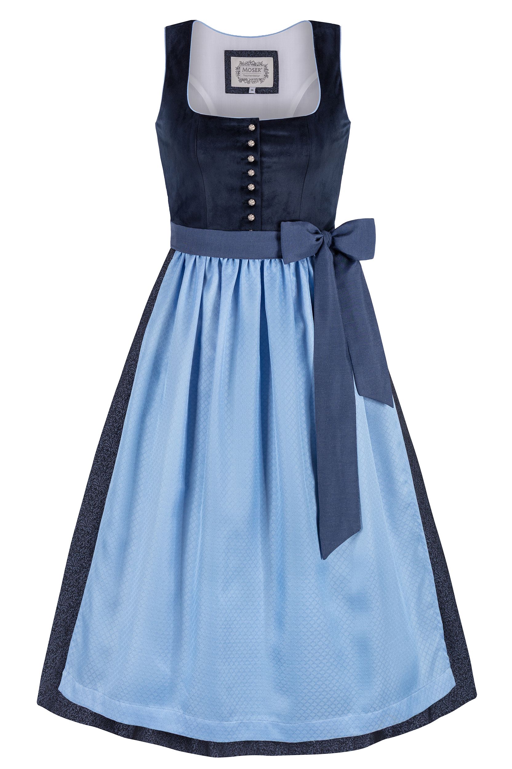 Dirndl CLAUDIA (80 cm) ~ blau