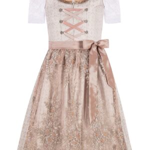 Kinder Dirndl grau taupe Thea 014173
