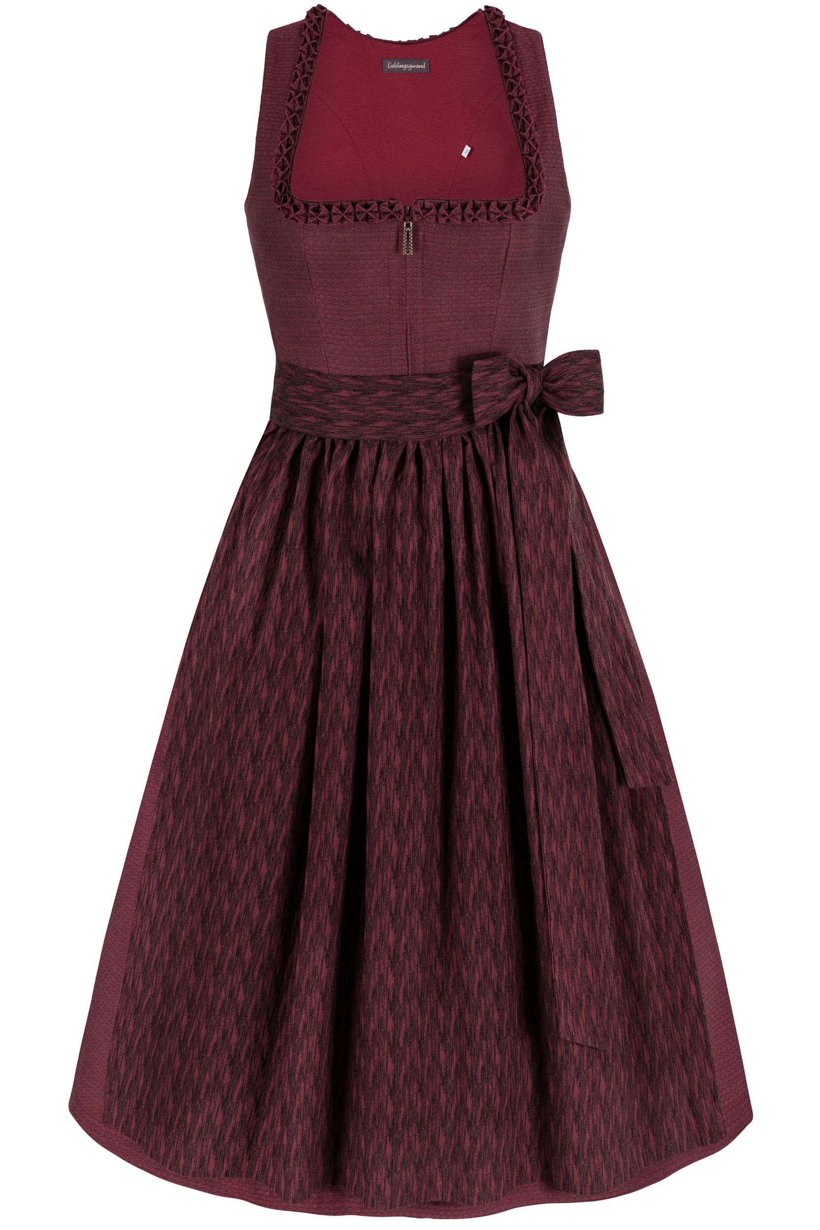 Dirndl KATHARINA (75 cm) ~ dunkelrot