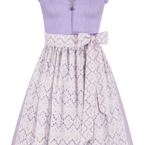 Dirndl LISA (65 cm) mit Leinen-Mieder ~ flieder