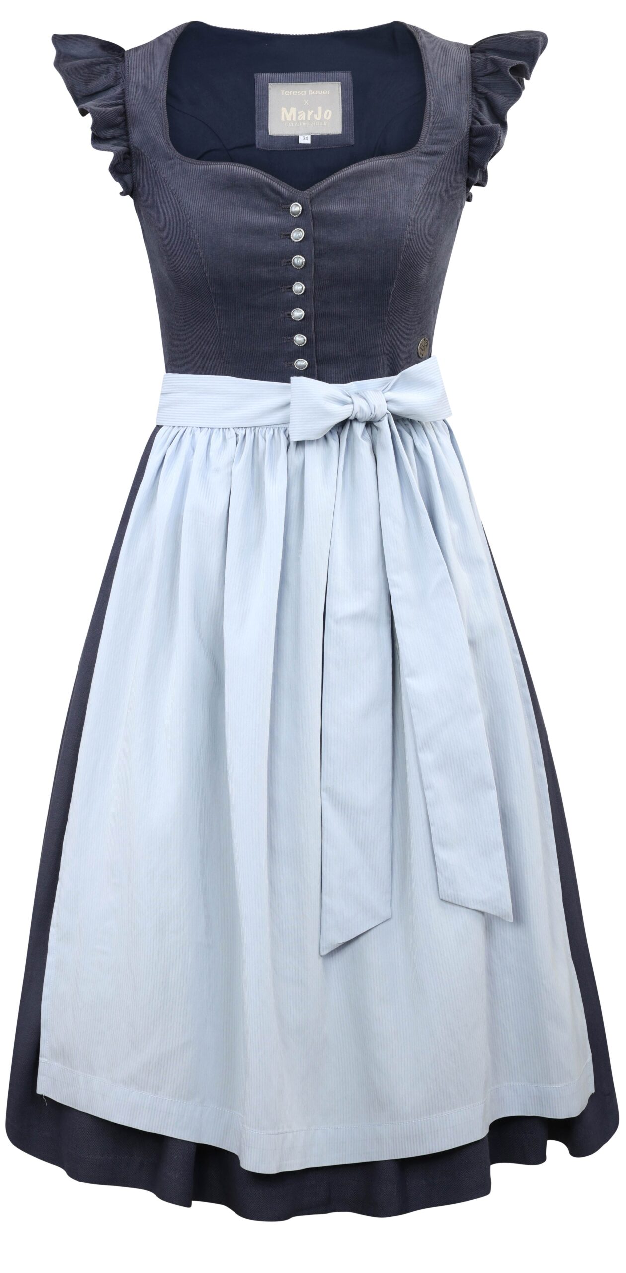 Dirndl NAVY BLOOM (70 cm) ~ dunkelblau