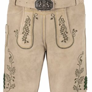 Lederhose LUDWIG ~ natur / grün