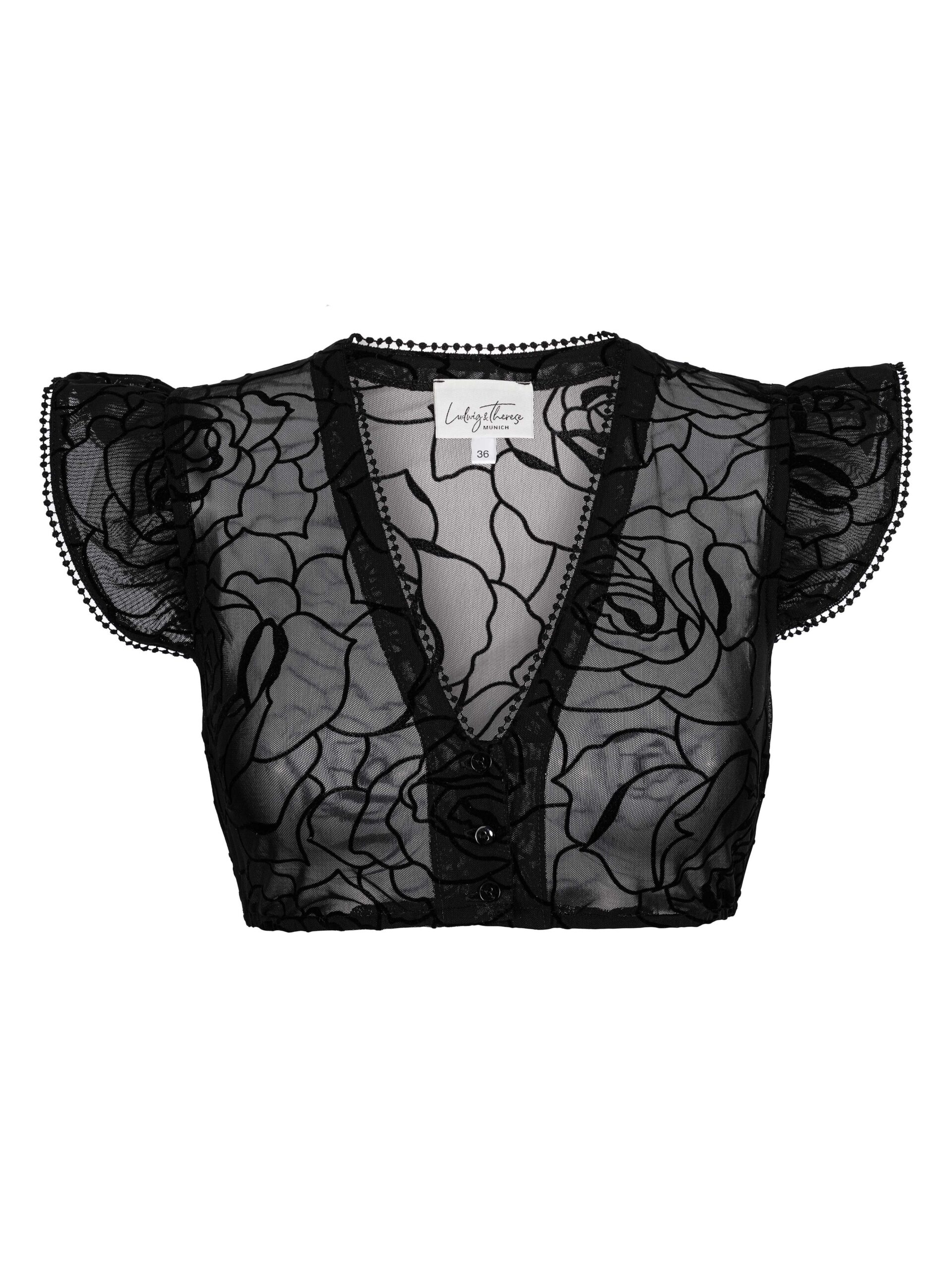 Dirndlbluse KIM ~ schwarz