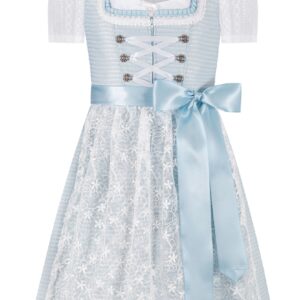 Kinderdirndl ZOEY ~ blau - hellblau