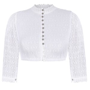 Dirndlbluse CLAIRE ~ weiß