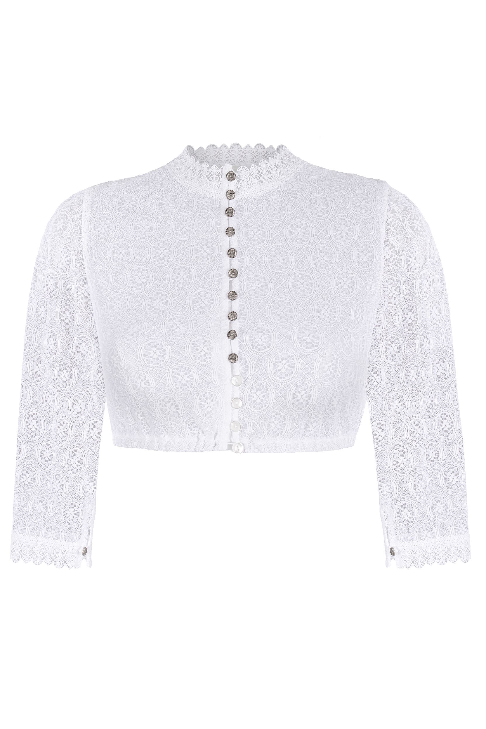 Dirndlbluse CLAIRE ~ weiß