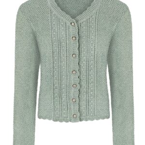 Mädchen Trachten Strickjacke LENORA ~ salbei