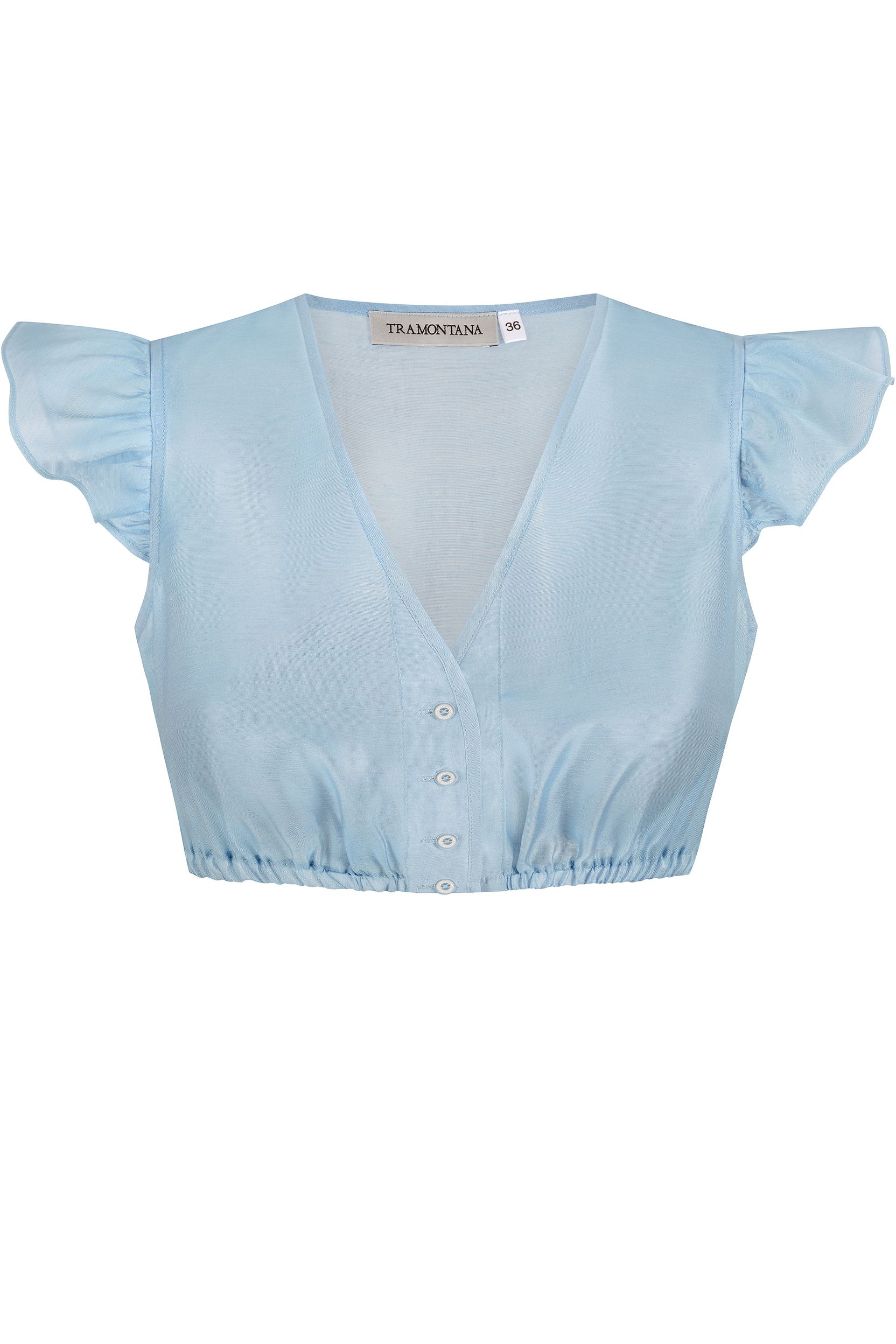 Dirndlbluse DIANA ~ hellblau