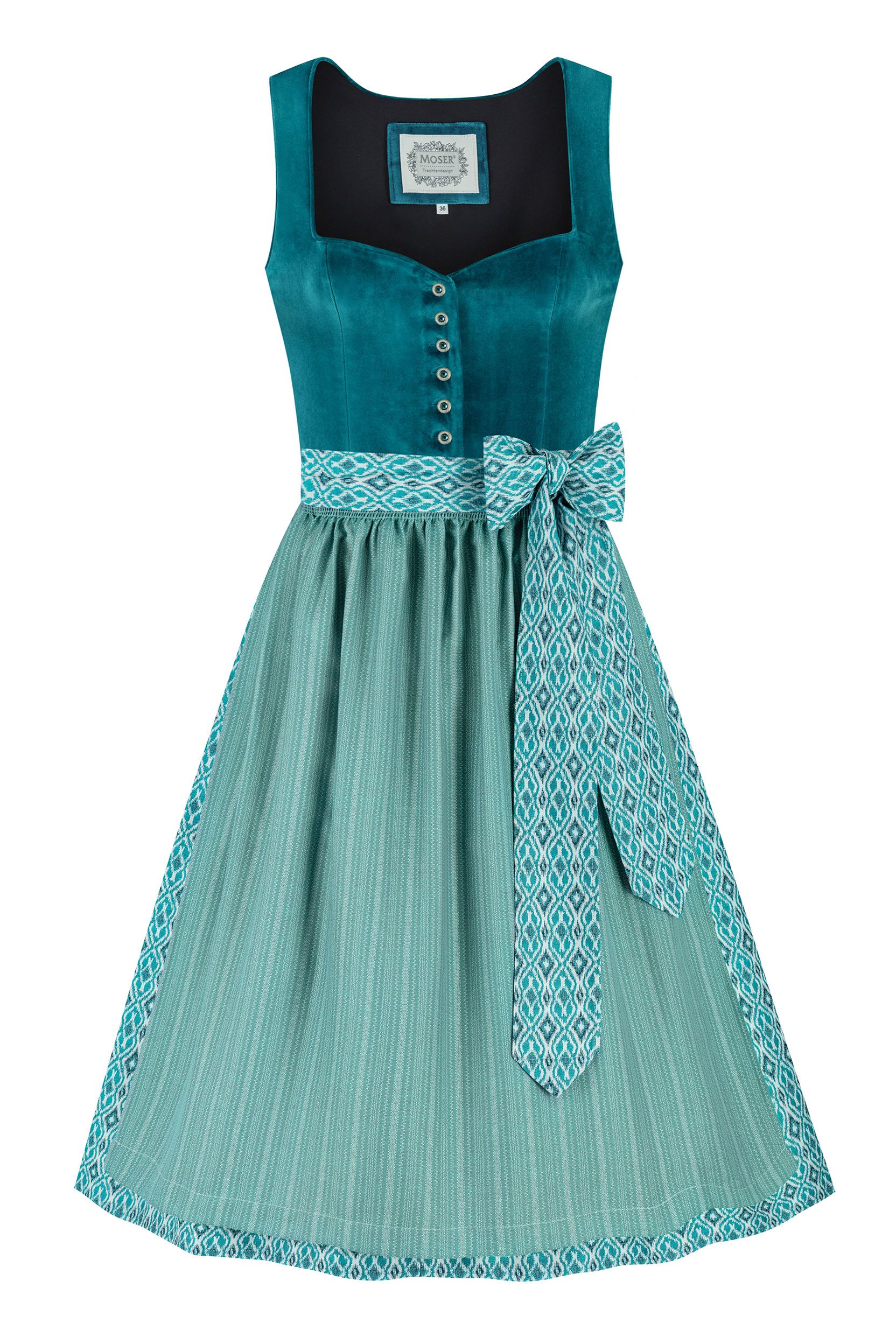 Dirndl VALERIE (70 cm) ~ petrol
