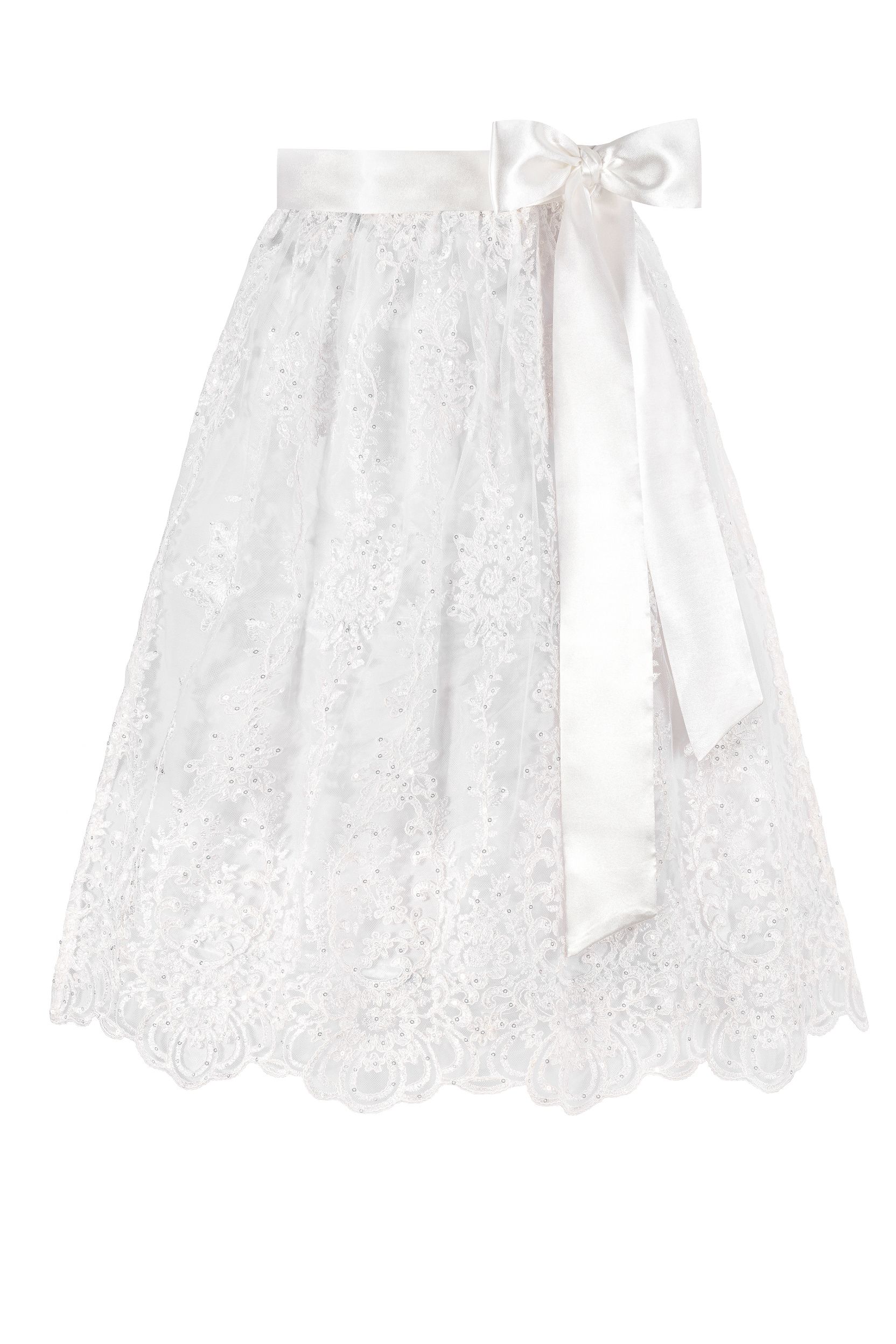 Dirndlschürze LUZIE (70 cm) ~ weiß