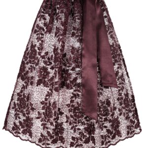 Dirndlschürze SUSAN (70 cm) ~ weinrot