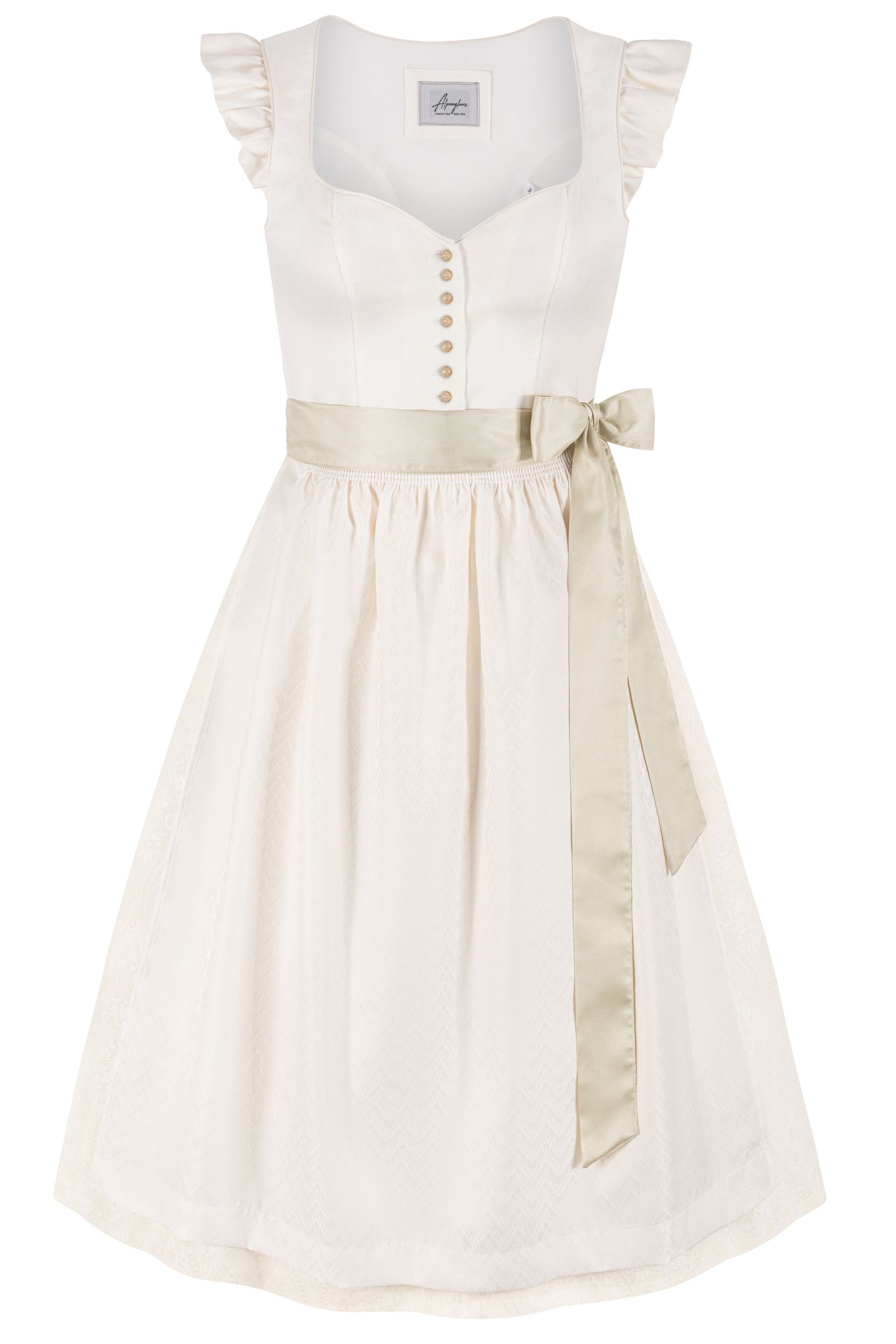 Hochzeitsdirndl GLORIA (70 cm) ~ creme