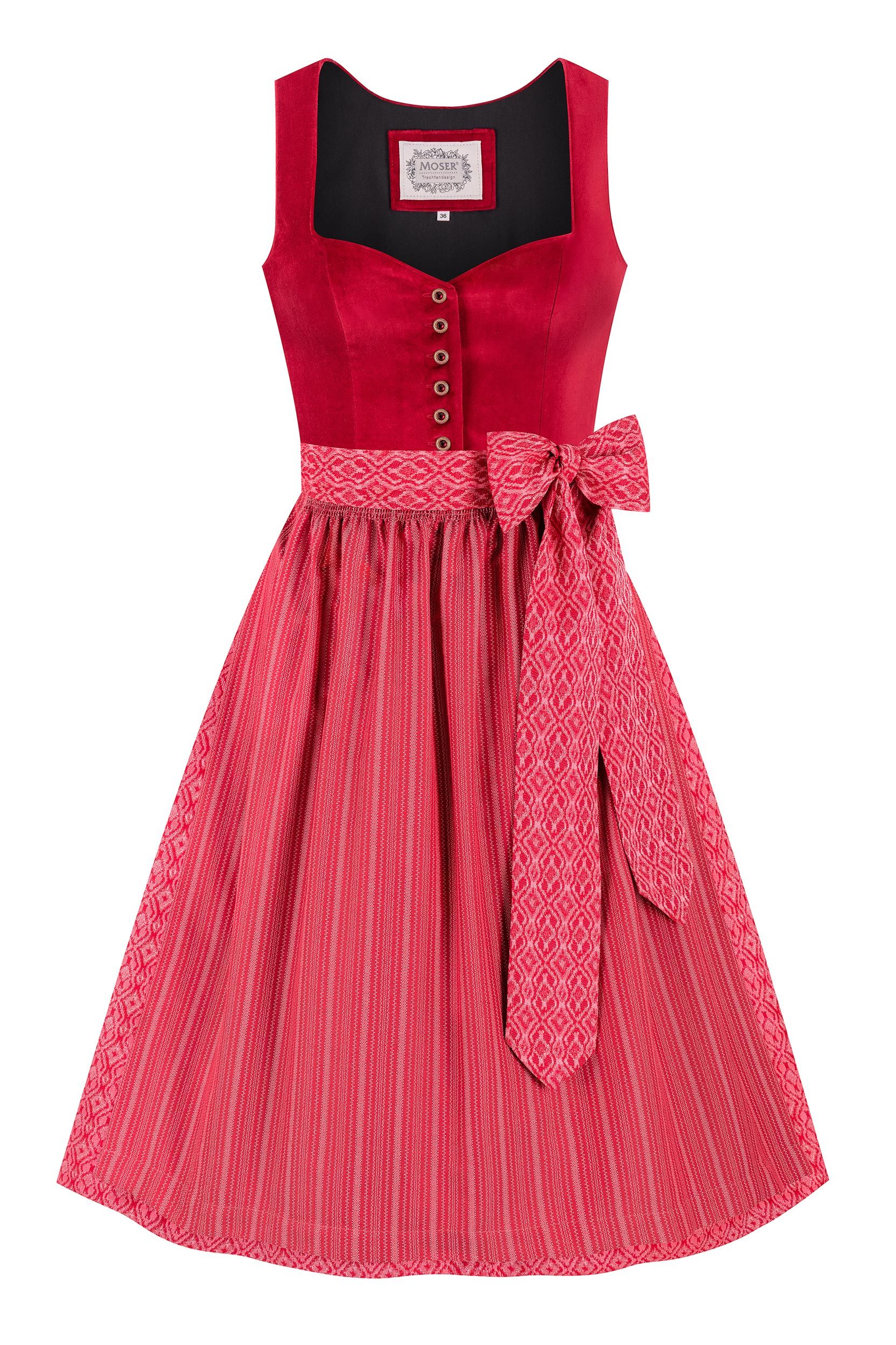 Dirndl VALERIE (70 cm) ~ rot
