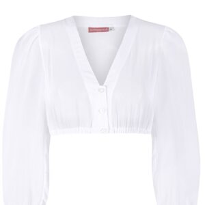 Dirndlbluse DIANE ~ weiß