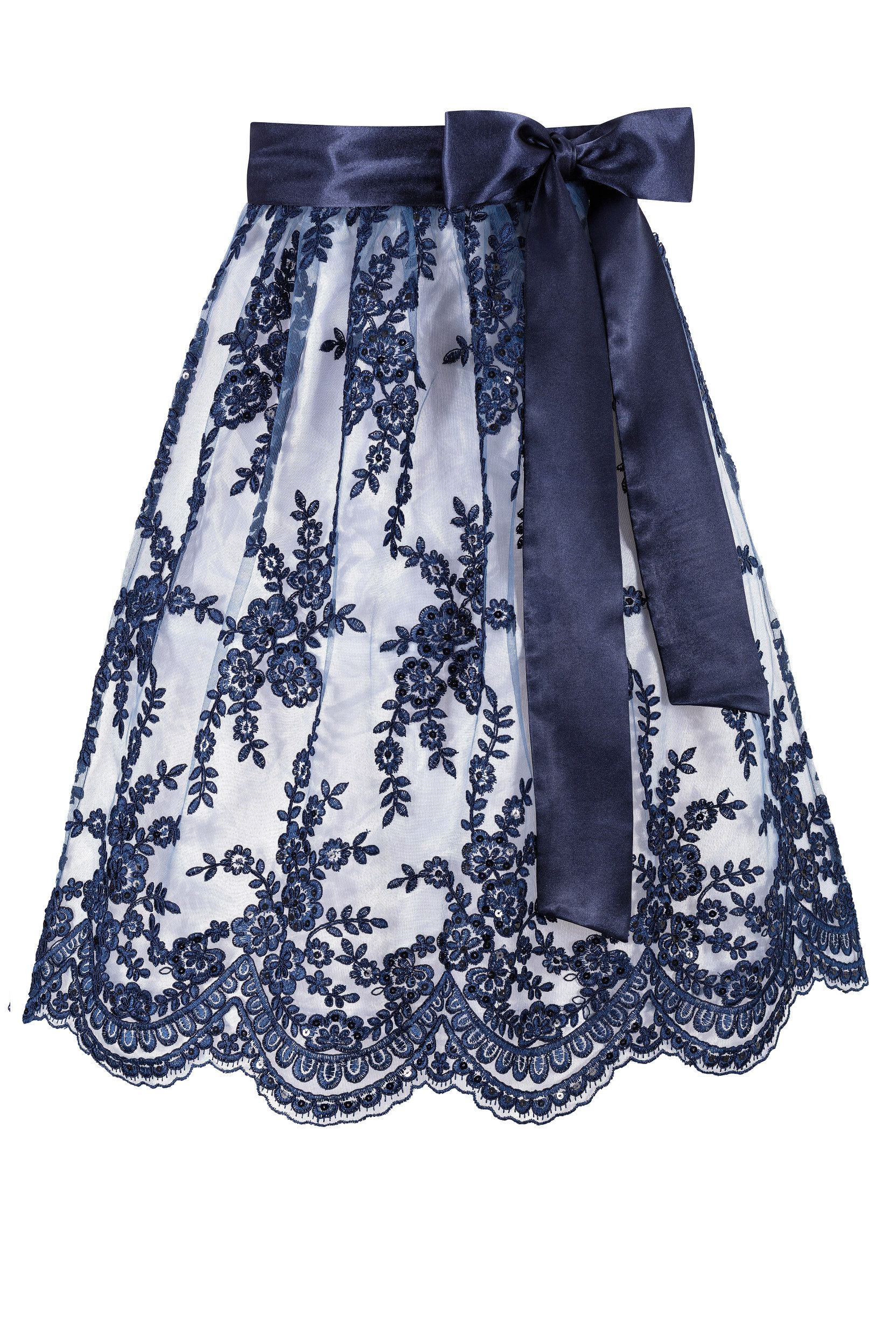 Dirndlschürze LIVIA (65 cm) ~ dunkelblau