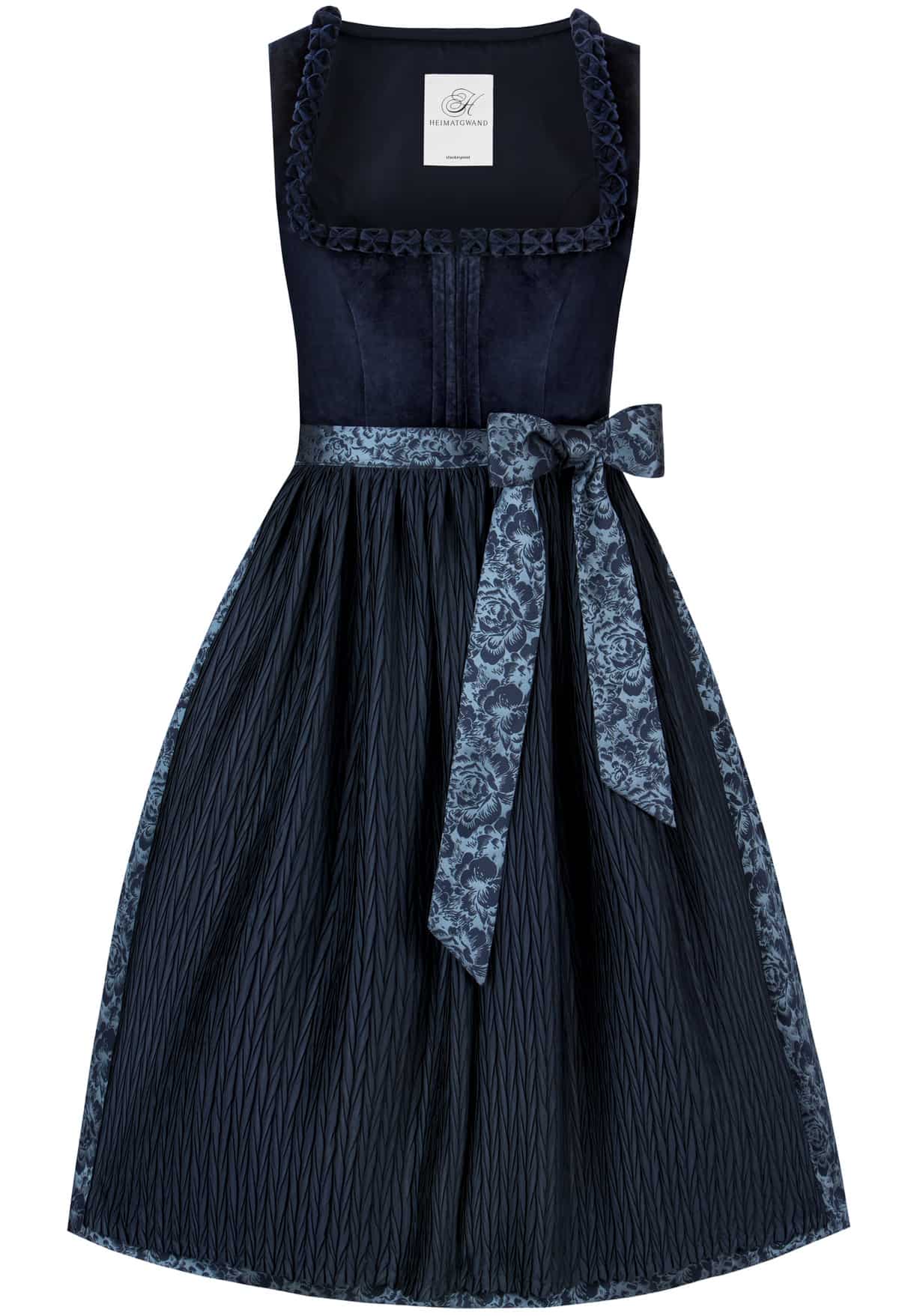 Dirndl Maxime (dunkelblau) von Stockerpoint Heimatgwand für Damen, 75% Polyester, 25% Baumwolle
