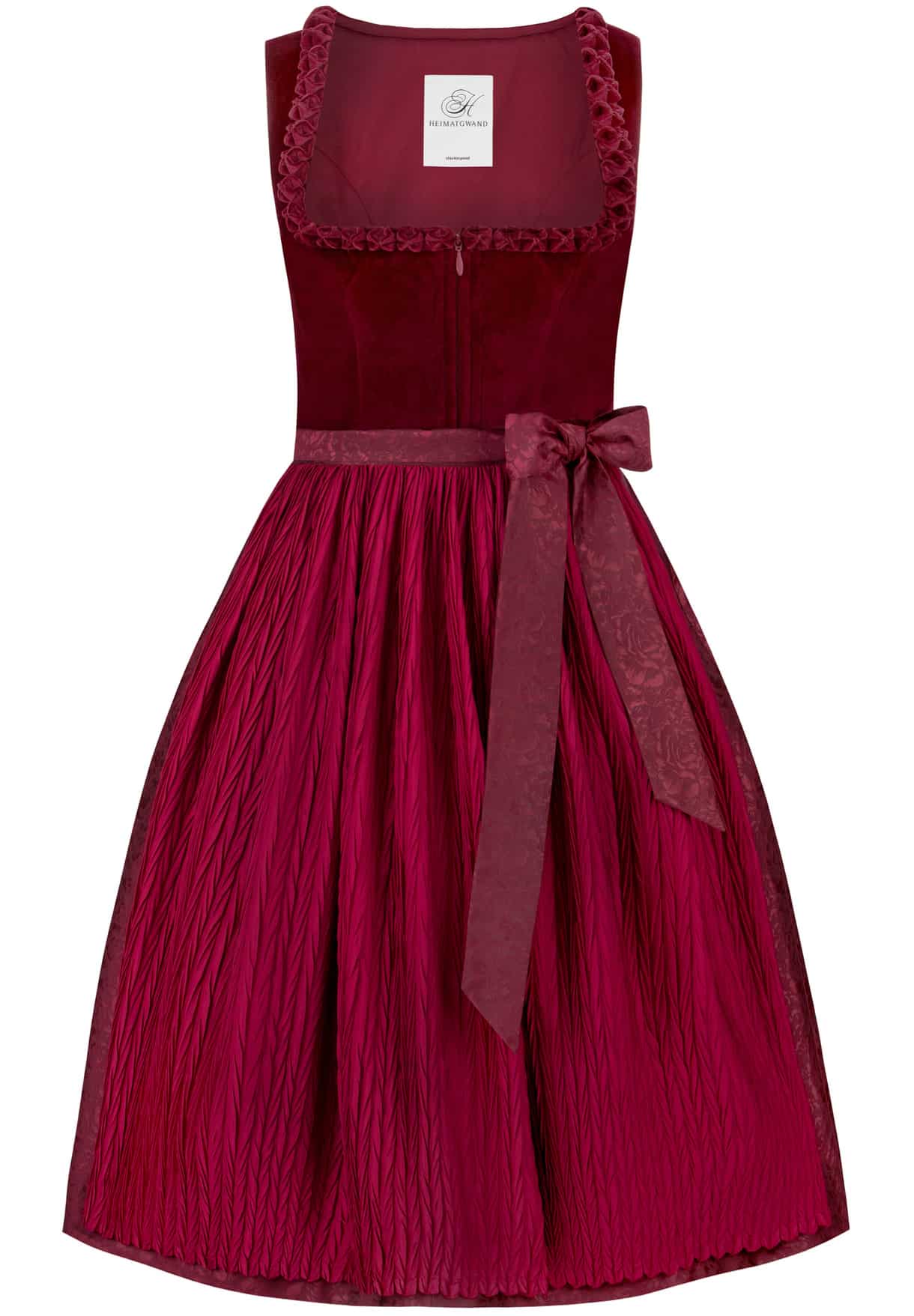 Dirndl Maxime (rot) von Stockerpoint Heimatgwand für Damen, 75% Polyester, 25% Baumwolle