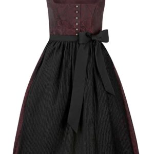 Dirndl Ronja (bordeaux) von Stockerpoint Heimatgwand für Damen, 58% Polyester, 42% Baumwolle