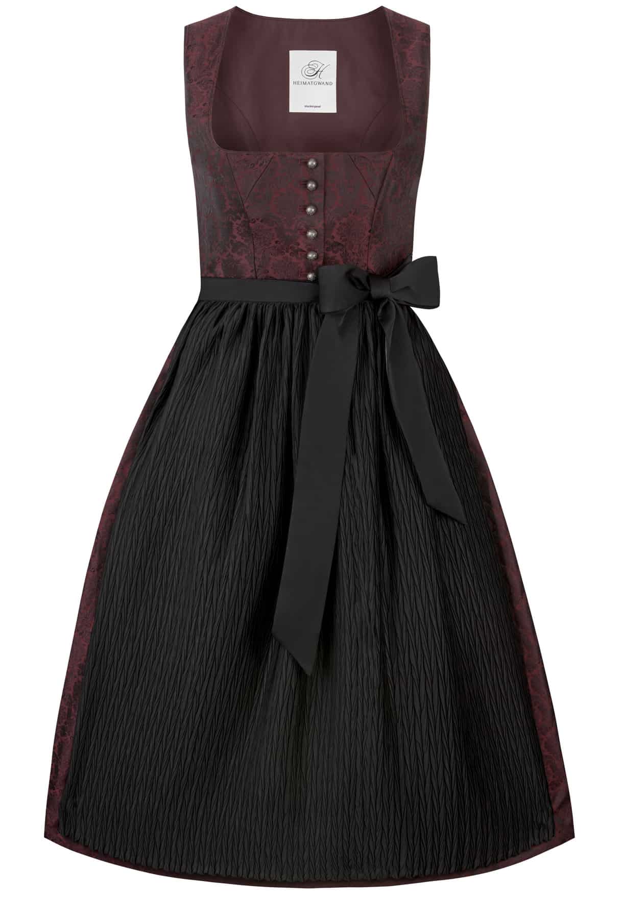 Dirndl Ronja (bordeaux) von Stockerpoint Heimatgwand für Damen, 58% Polyester, 42% Baumwolle