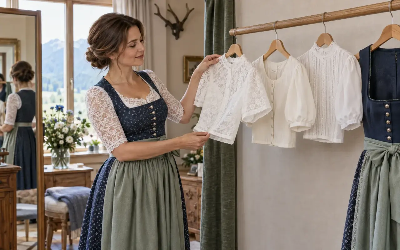 Welche Bluse passt zum Dirndl?