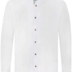 Trachtenhemd Dante (weiss-hellblau) von Stockerpoint Classics für Herren, Oberteile, 100% Baumwolle
