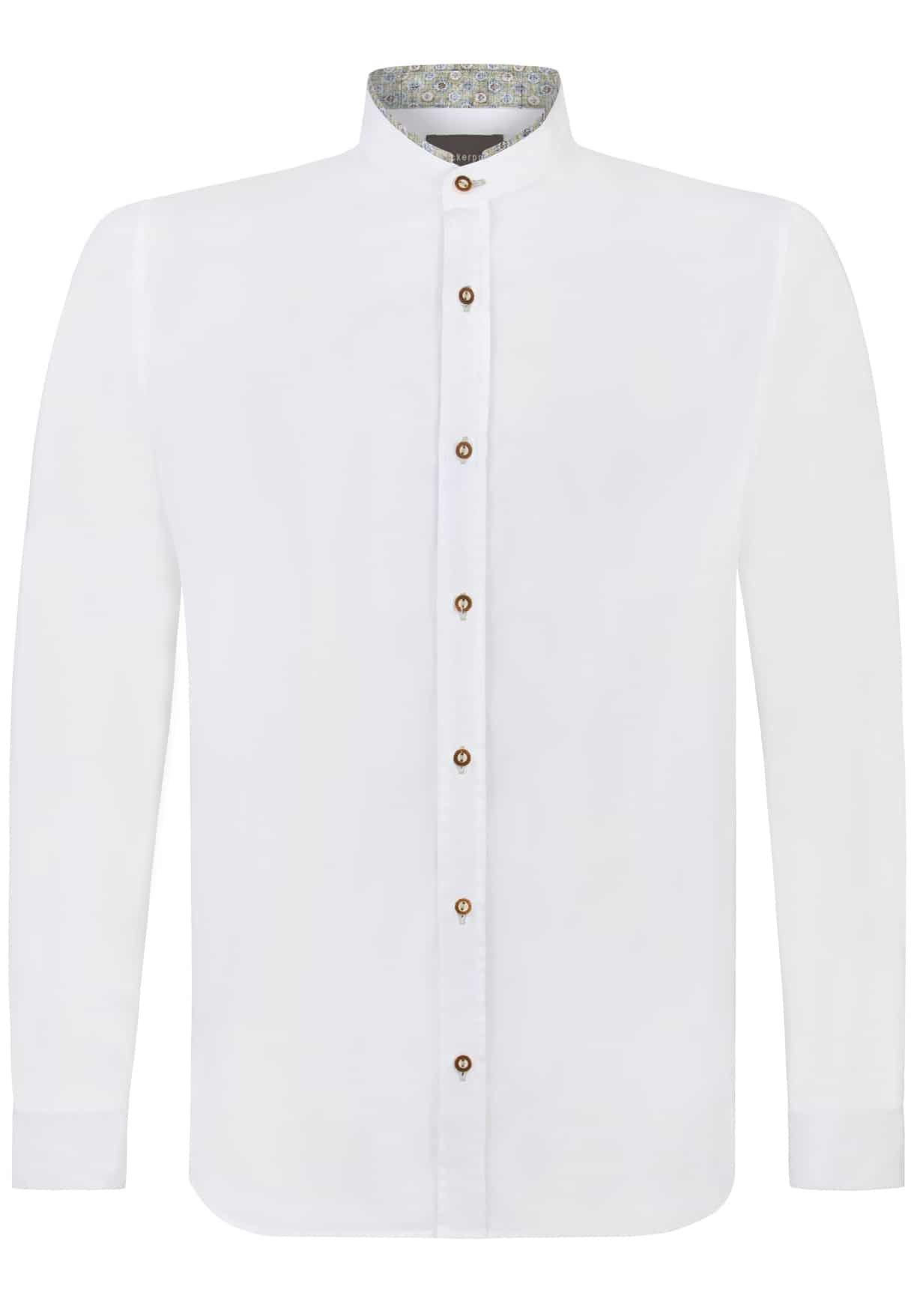 Trachtenhemd Rosario (weiss-salbei) von Stockerpoint Classics für Herren, Oberteile, 100% Baumwolle