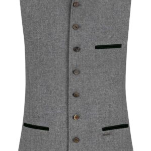Trachtenweste Julius (granit-tanne) von Stockerpoint Classics für Herren, Oberteile, 50% Wolle, 25% Viskose, 25% Polyester