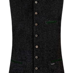 Trachtenweste Julius (anthrazit-tanne) von Stockerpoint Classics für Herren, Oberteile, 50% Wolle, 25% Viskose, 25% Polyester