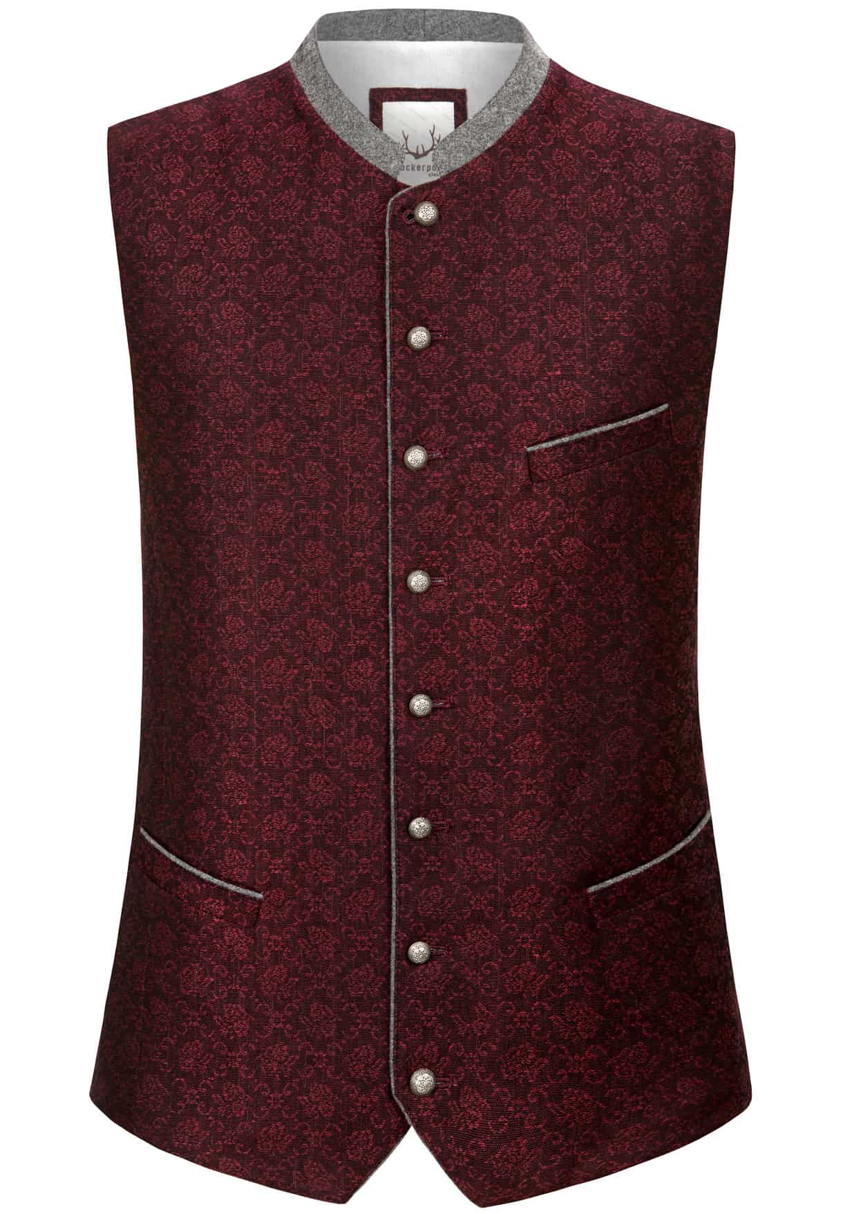 Trachtenweste Marino (bordeaux) von Stockerpoint Classics für Herren, Oberteile, 75% Polyamid, 15% Viskose, 10% Wolle