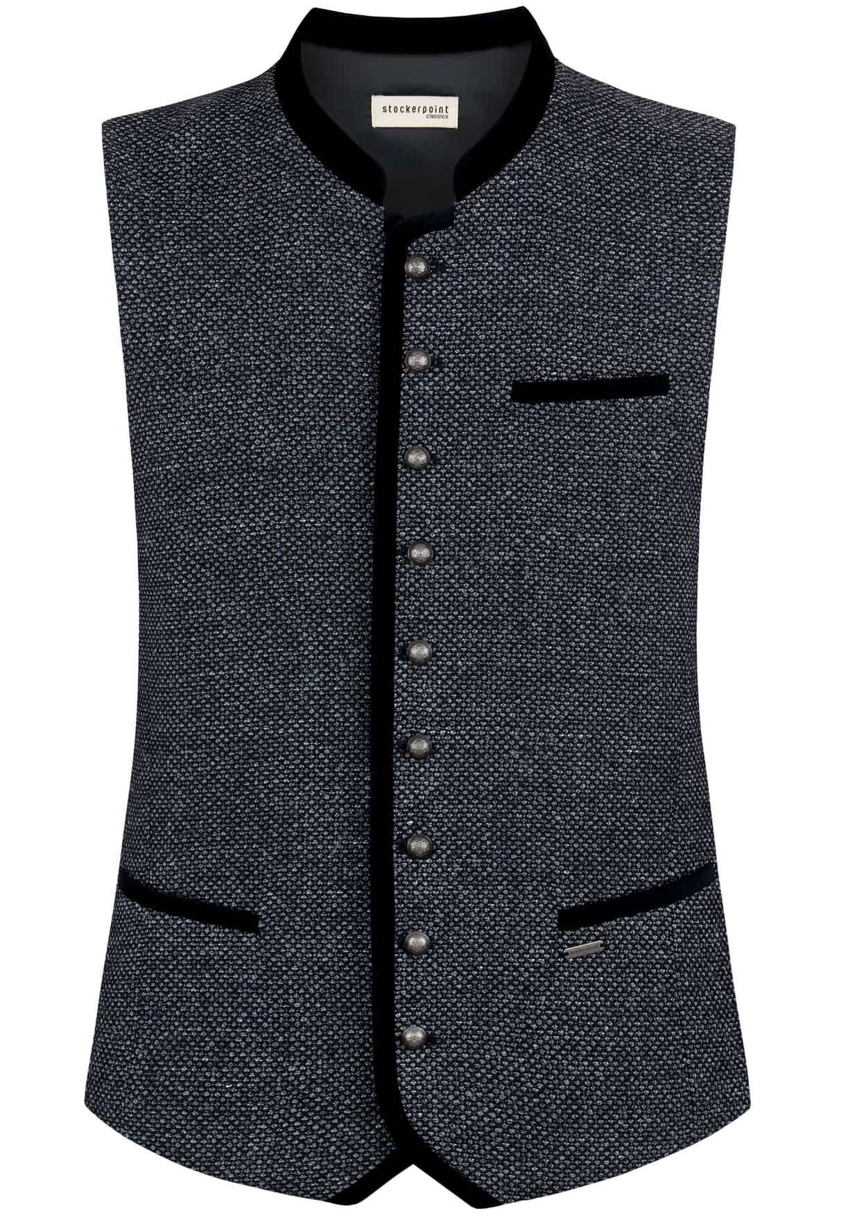 Trachtenweste Placido (nachtblau) von Stockerpoint Classics für Herren, Oberteile, 50% Wolle, 50% Polyester