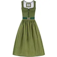 Dirndl lang 85 cm grün gemustert Britta 011872