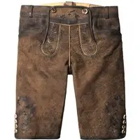 Trachtenlederhose Piper (stein geäscht, ) von Stockerpoint Heimatgwand für Damen, Hosen, % echt Leder