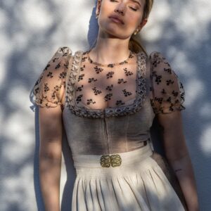 Dirndlbluse KOHLWIES ~ taupe