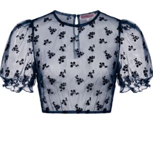 Dirndlbluse KOHLWIES ~ dunkelblau
