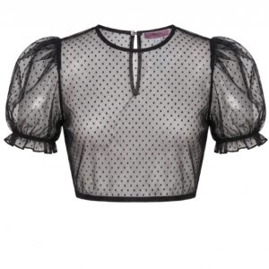 Dirndlbluse ALTMÜNSTER ~ schwarz