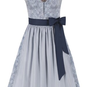 Dirndl ALICIA (70 cm) ~ blaugrau