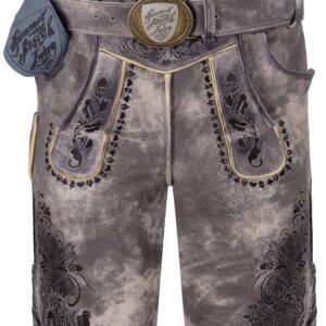 Lederhose BOANDLKASPAR ~ grau