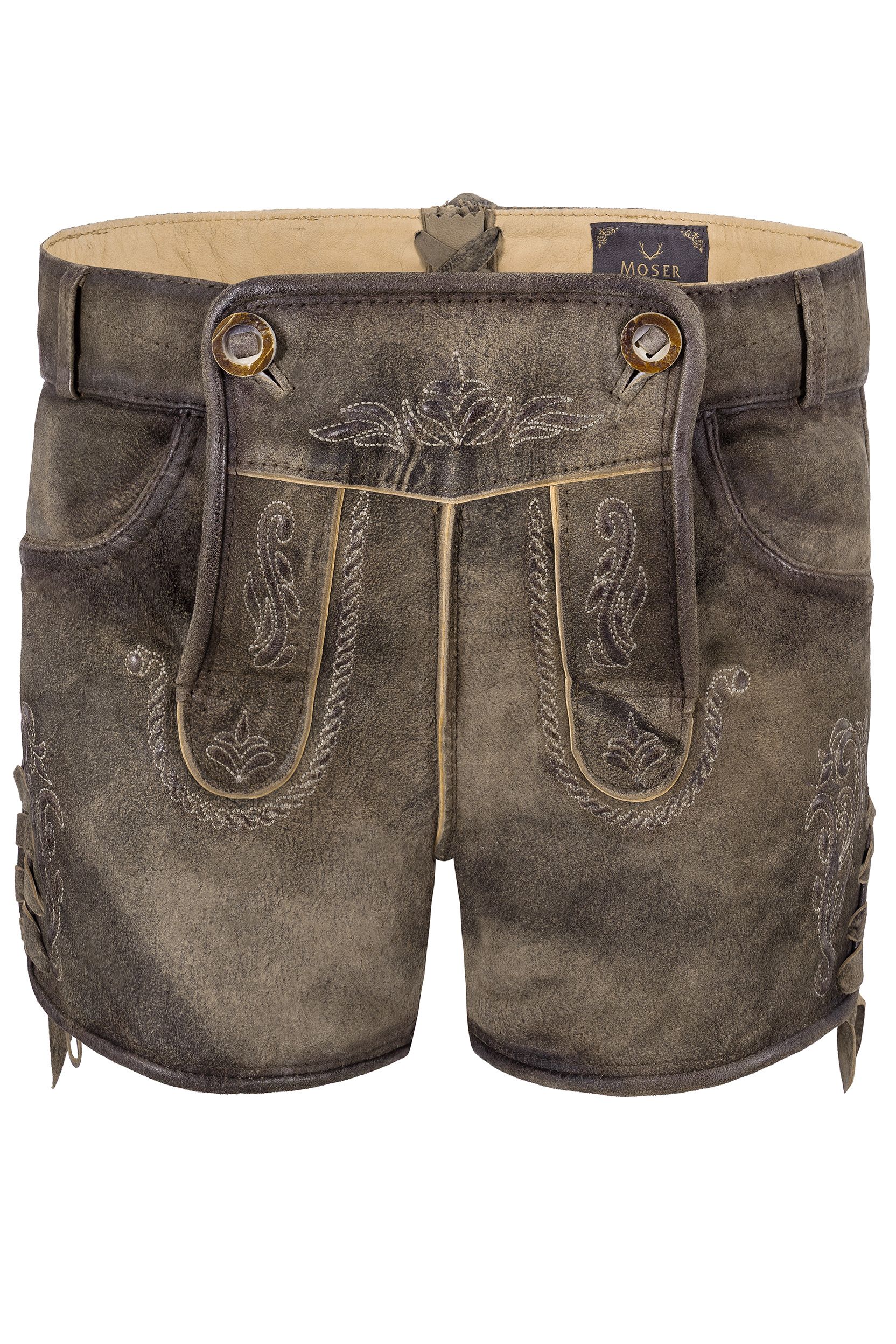 Lederhose ANDREA ~ graubraun