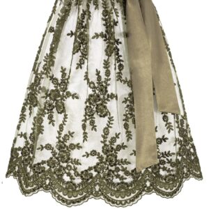 Dirndlschürze LIVIA (65 cm) ~ oliv