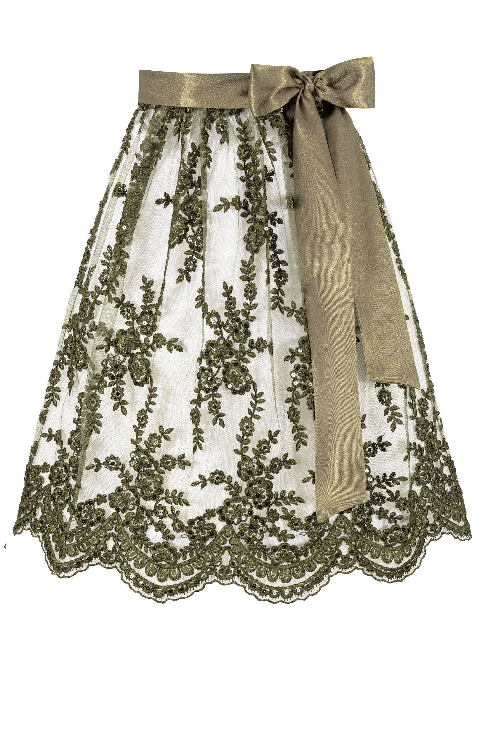 Dirndlschürze LIVIA (65 cm) ~ oliv